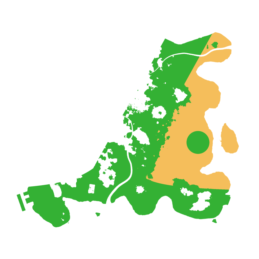 Biome Rust Map: Procedural Map, Size: 3000, Seed: 1224299921