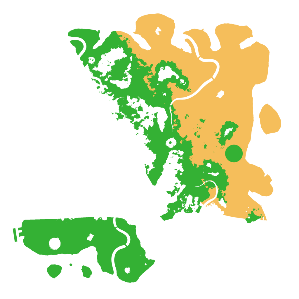 Biome Rust Map: Procedural Map, Size: 4500, Seed: 387538133