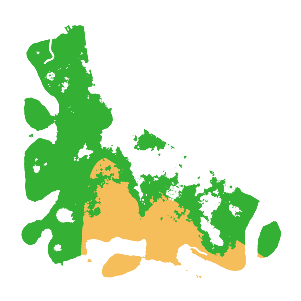 Biome Rust Map: Procedural Map, Size: 3700, Seed: 2036124009