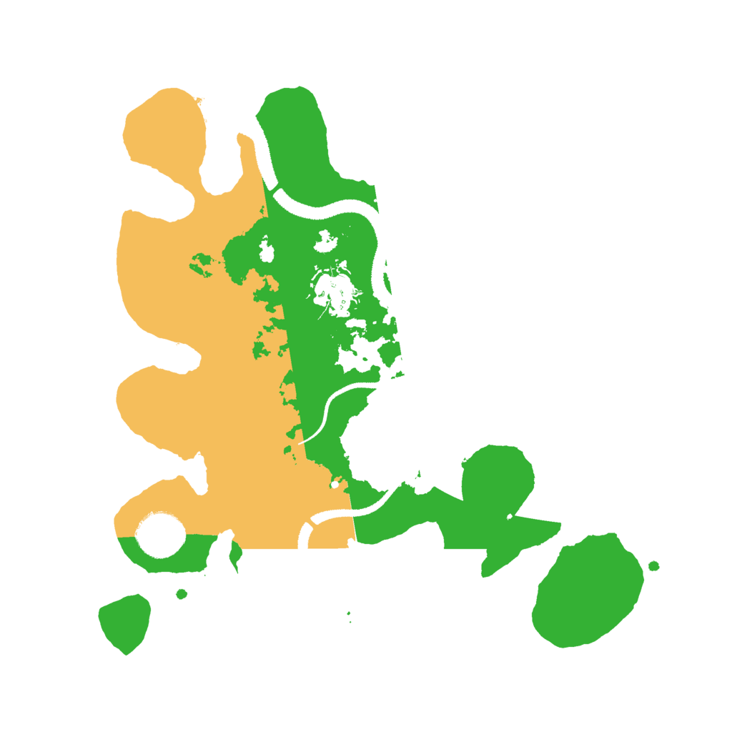 Biome Rust Map: Procedural Map, Size: 2800, Seed: 4096