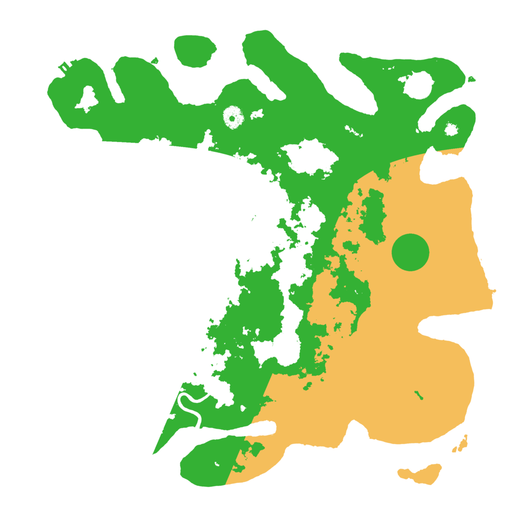 Biome Rust Map: Procedural Map, Size: 3700, Seed: 739715