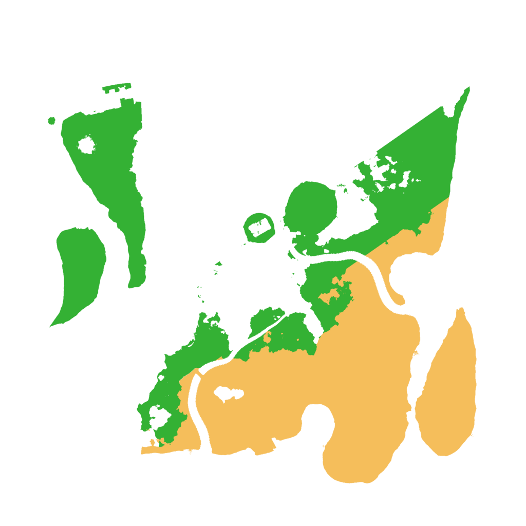 Biome Rust Map: Procedural Map, Size: 2800, Seed: 9519