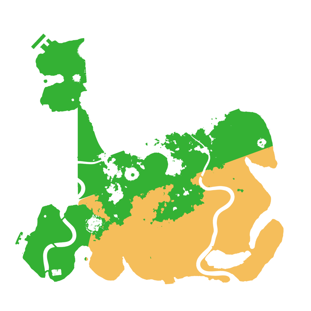 Biome Rust Map: Procedural Map, Size: 3500, Seed: 22449661
