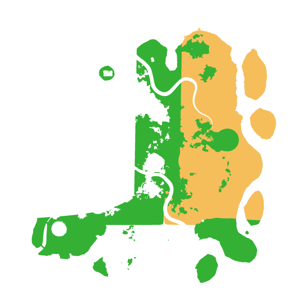 Biome Rust Map: Procedural Map, Size: 3500, Seed: 36009747