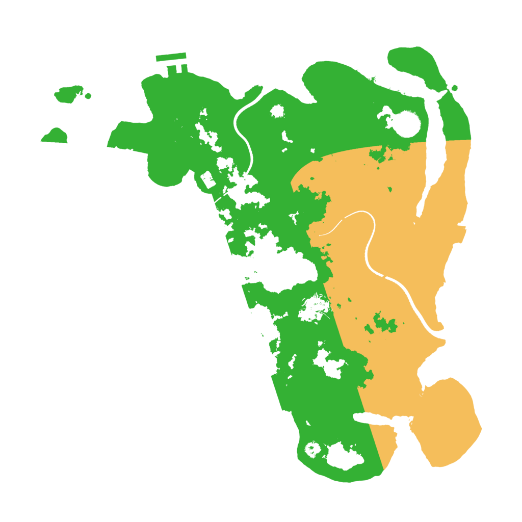 Biome Rust Map: Procedural Map, Size: 3500, Seed: 81065288