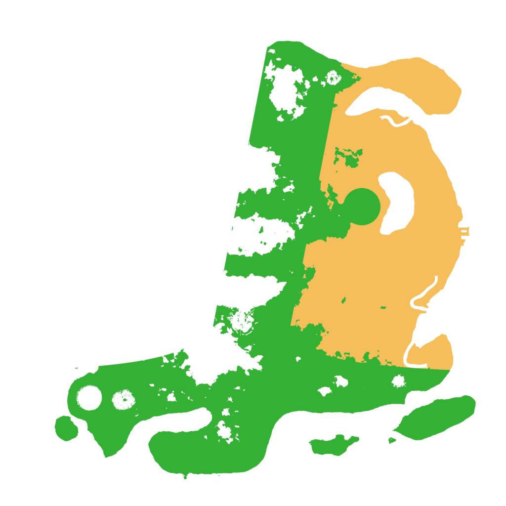 Biome Rust Map: Procedural Map, Size: 3600, Seed: 203997183