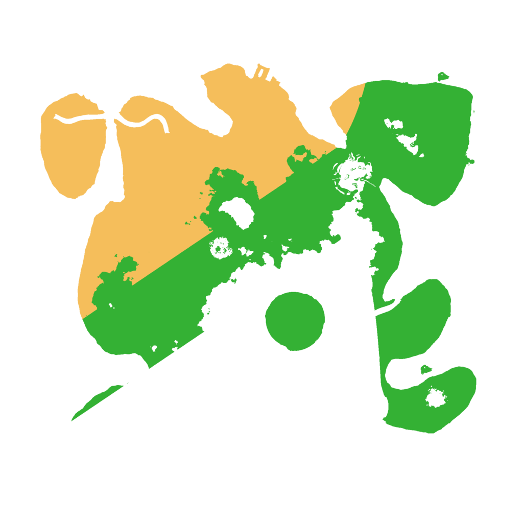 Biome Rust Map: Procedural Map, Size: 2500, Seed: 465454