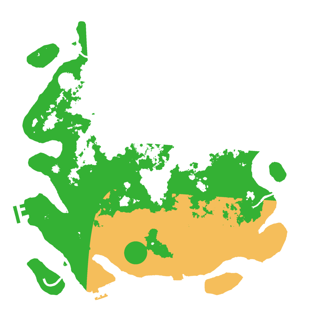 Biome Rust Map: Procedural Map, Size: 3700, Seed: 195780