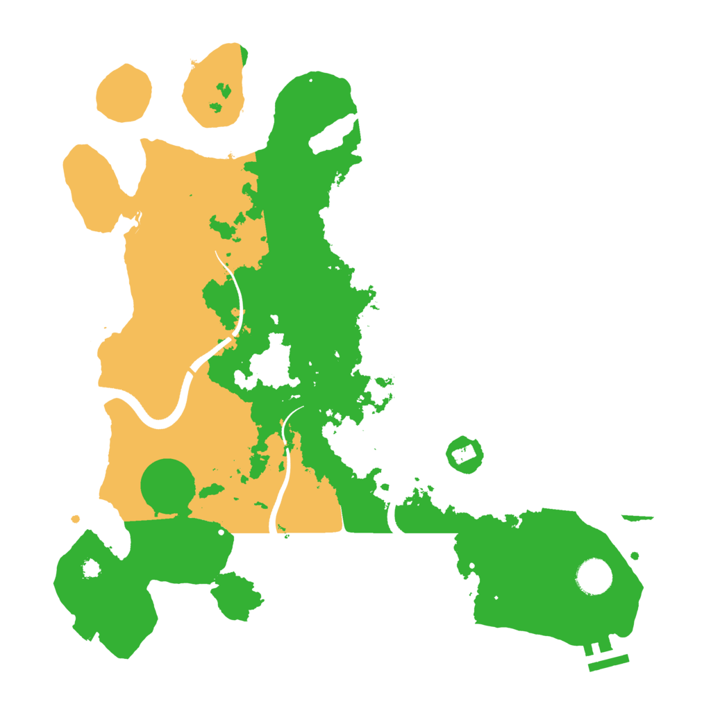 Biome Rust Map: Procedural Map, Size: 3500, Seed: 48262088