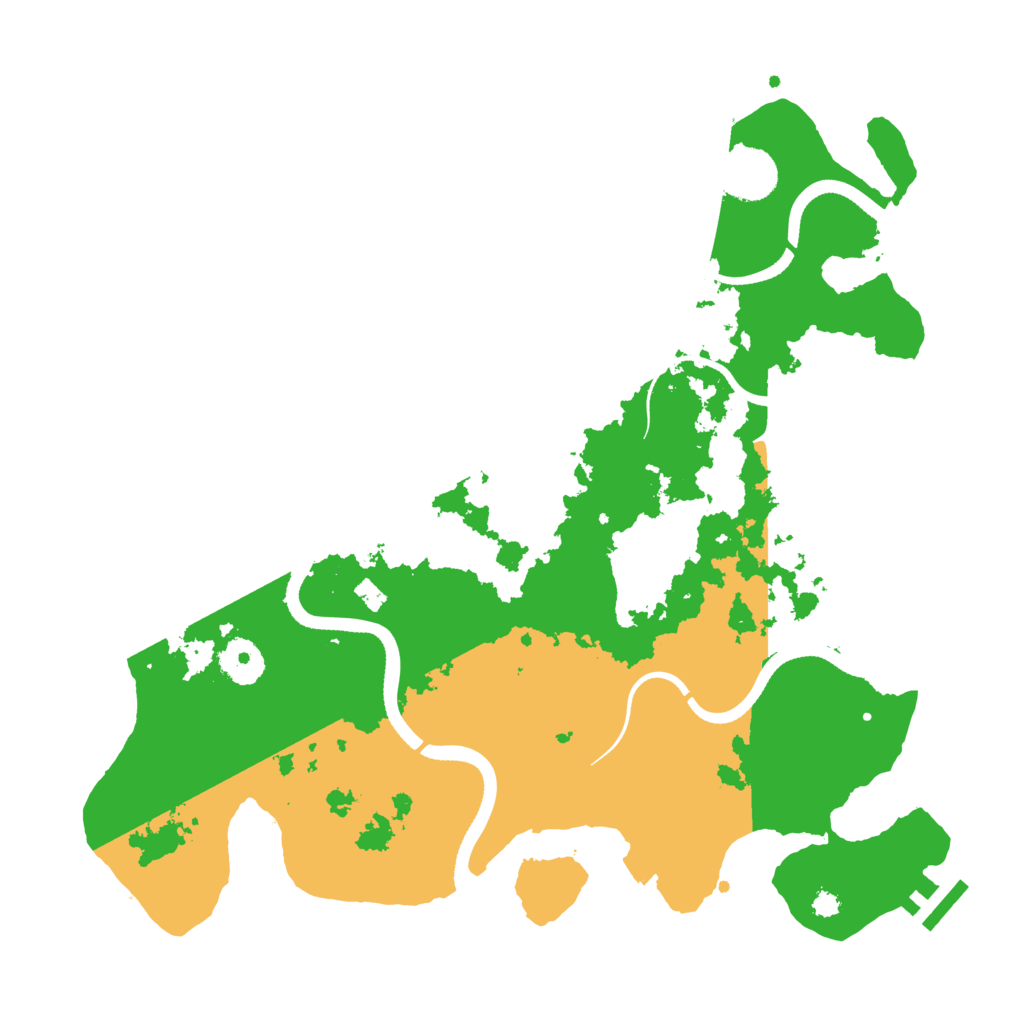 Biome Rust Map: Procedural Map, Size: 3500, Seed: 54638893