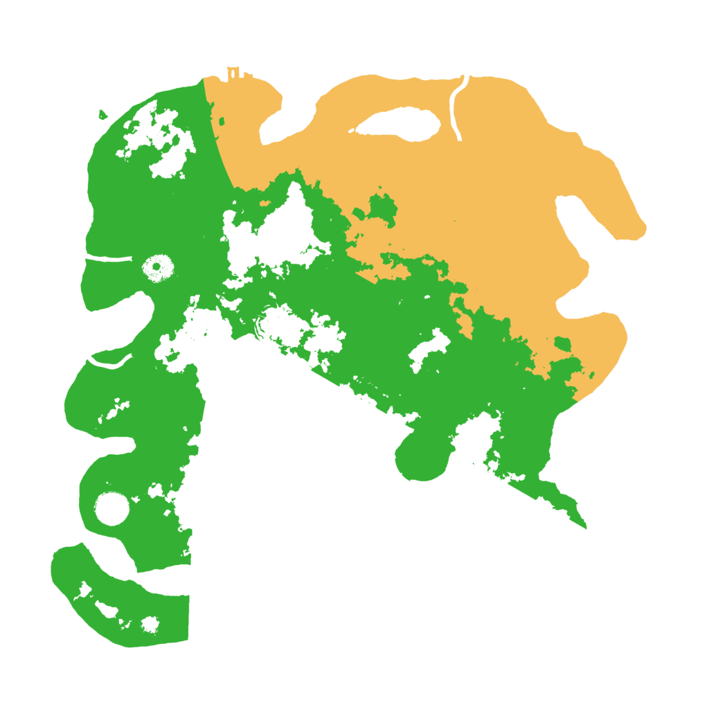 Biome Rust Map: Procedural Map, Size: 3700, Seed: 170551