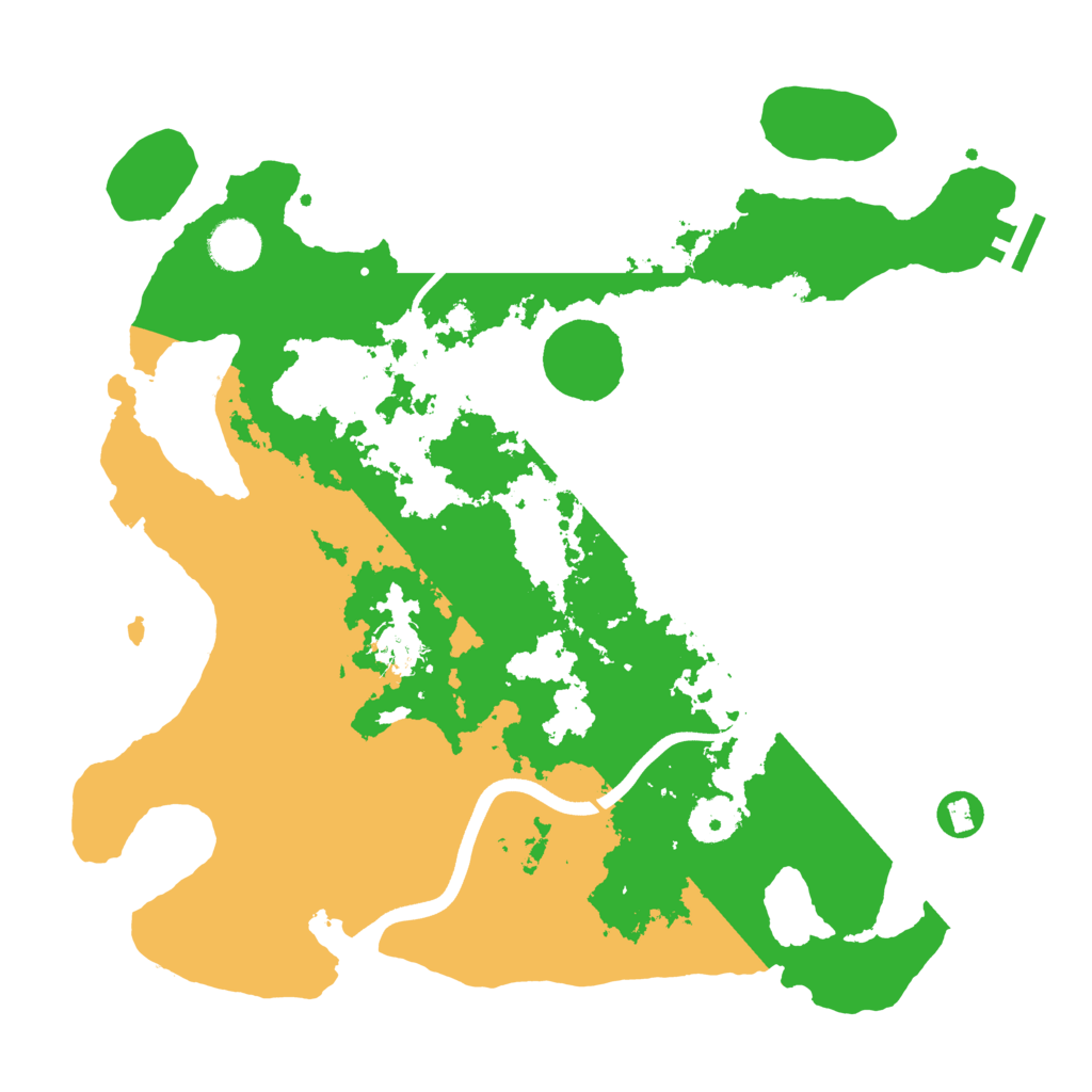 Biome Rust Map: Procedural Map, Size: 3700, Seed: 711431