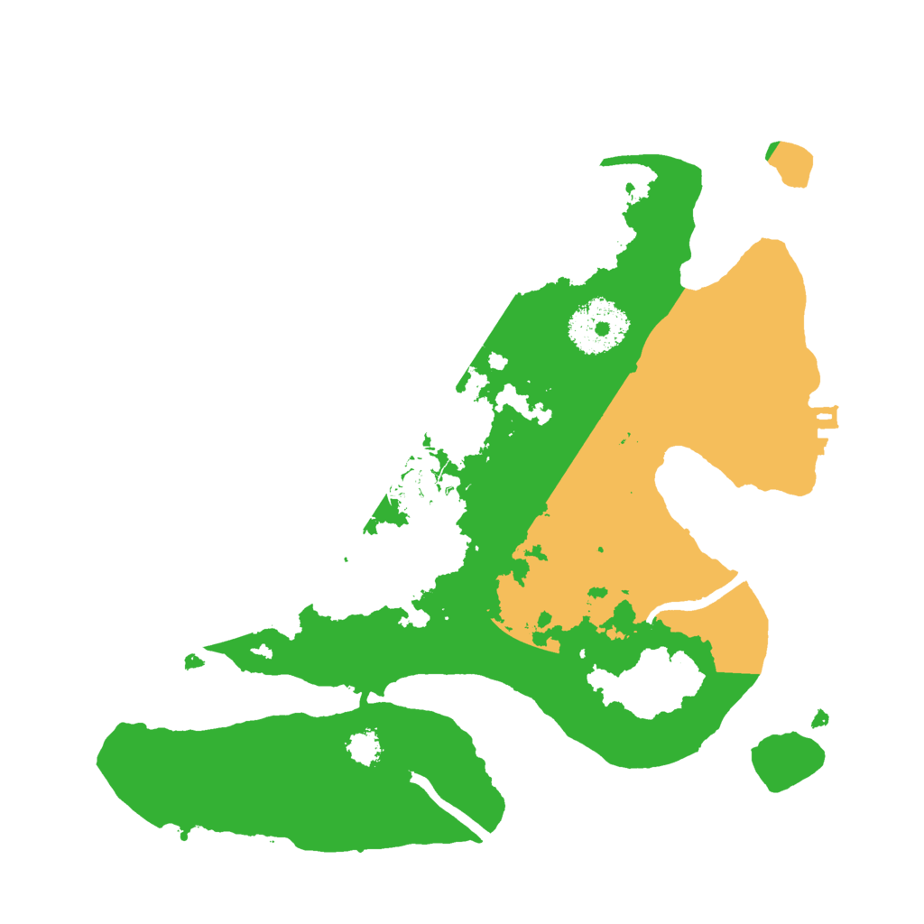 Biome Rust Map: Procedural Map, Size: 2500, Seed: 9138456