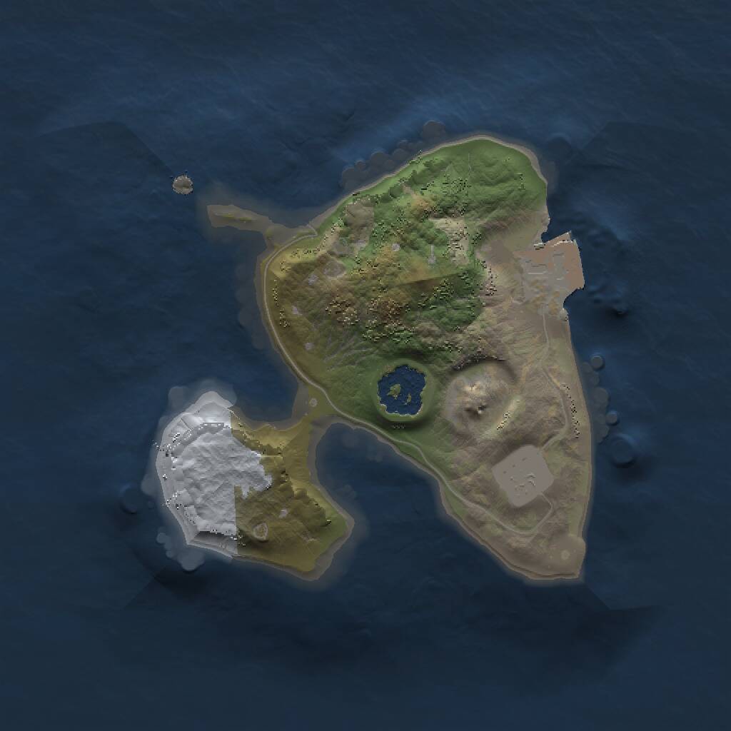 Rust Map: Procedural Map, Size: 1500, Seed: 1814816549, 1 Monuments