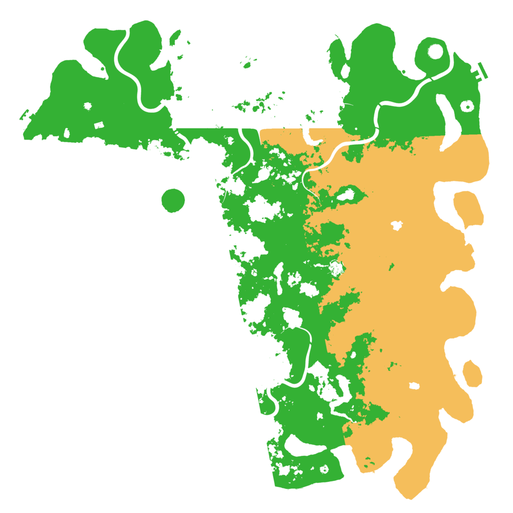 Biome Rust Map: Procedural Map, Size: 6000, Seed: 155586648