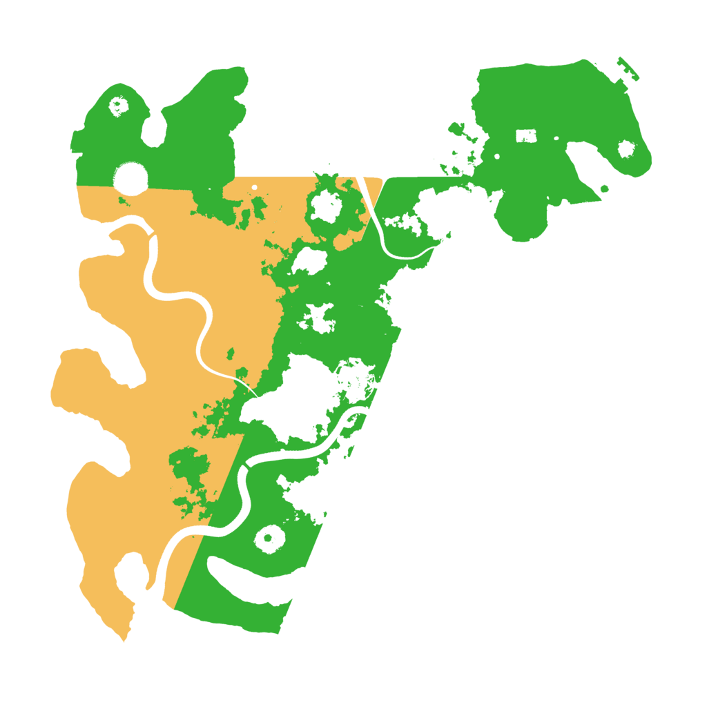 Biome Rust Map: Procedural Map, Size: 3700, Seed: 694034