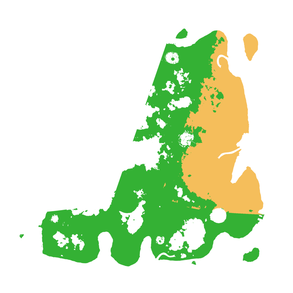 Biome Rust Map: Procedural Map, Size: 3500, Seed: 80316616
