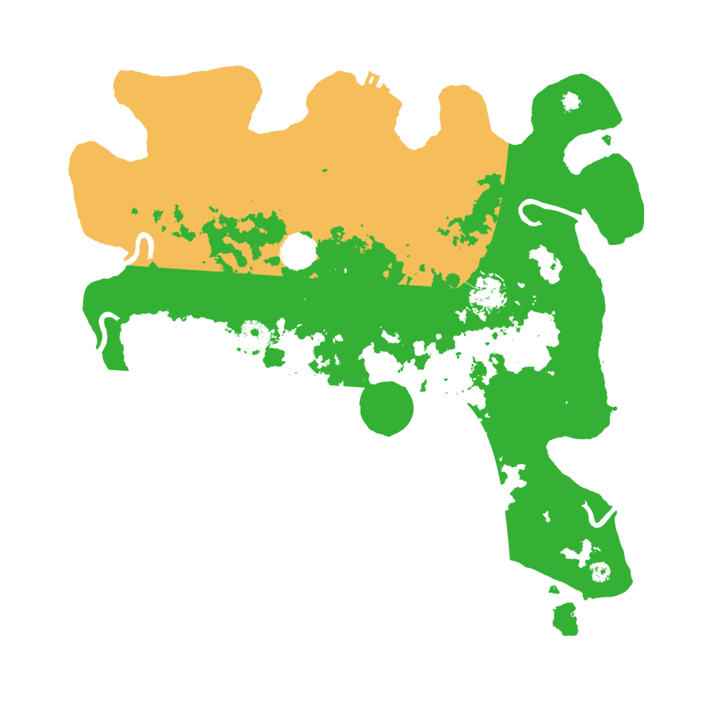 Biome Rust Map: Procedural Map, Size: 3500, Seed: 96198722