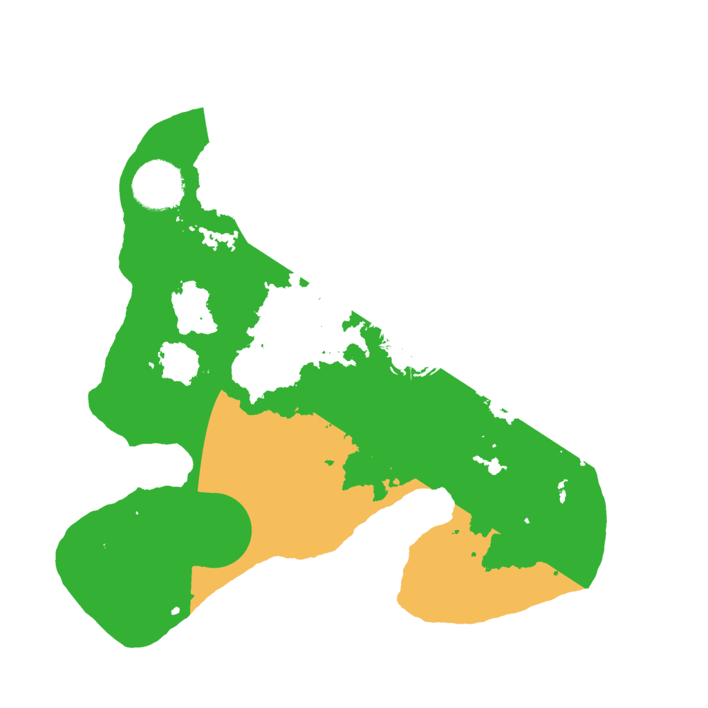 Biome Rust Map: Barren, Size: 2500, Seed: 618396