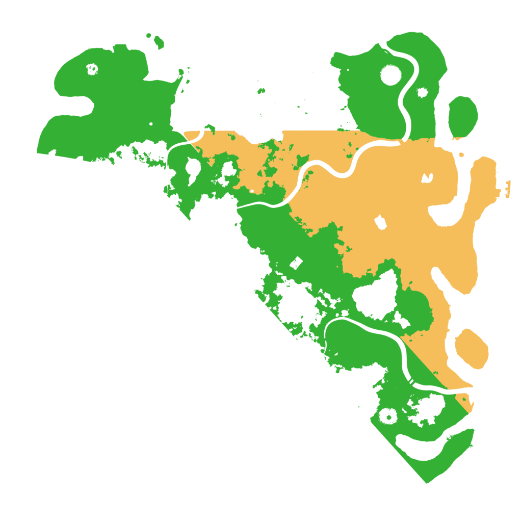 Biome Rust Map: Procedural Map, Size: 4500, Seed: 71665326
