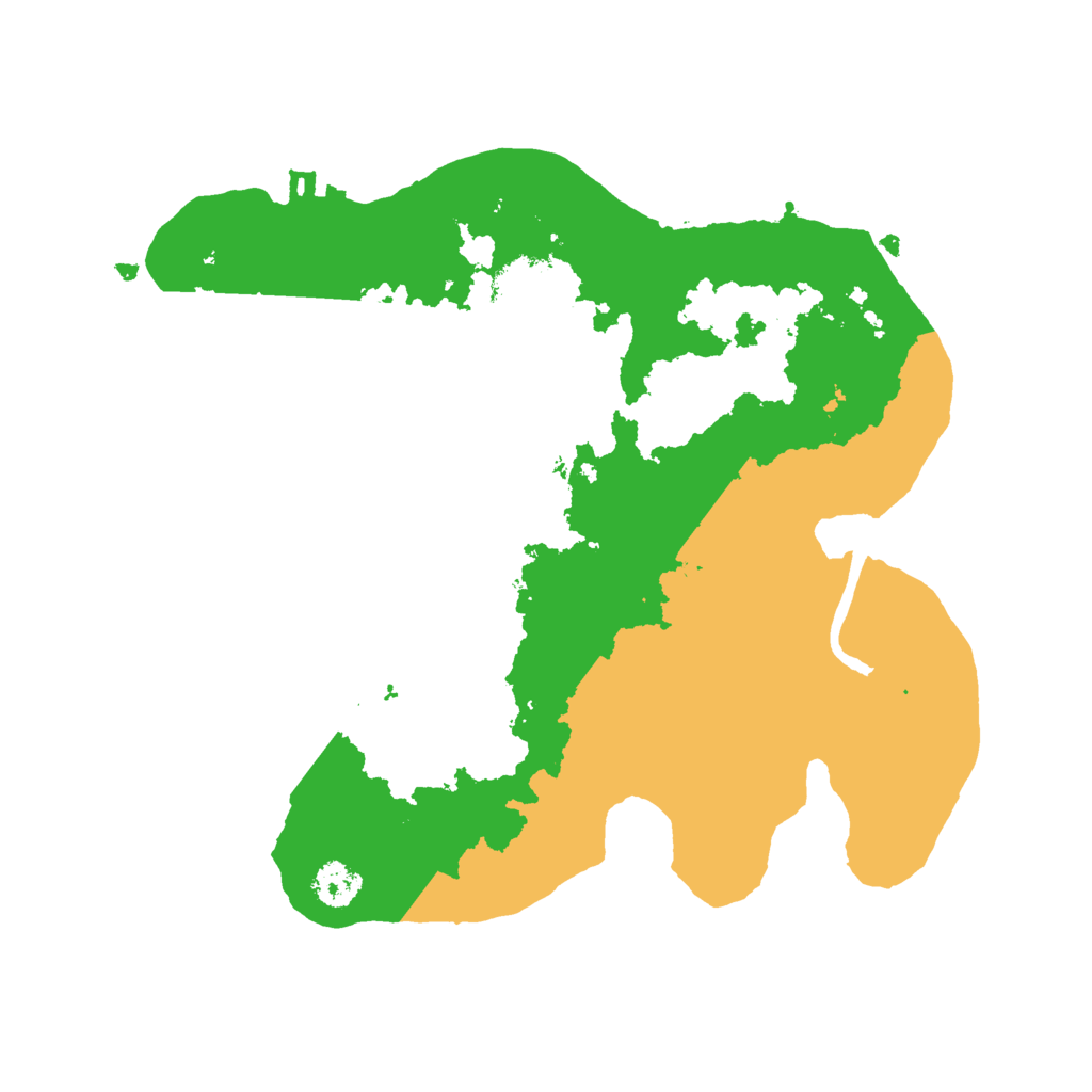 Biome Rust Map: Procedural Map, Size: 2500, Seed: 67175251
