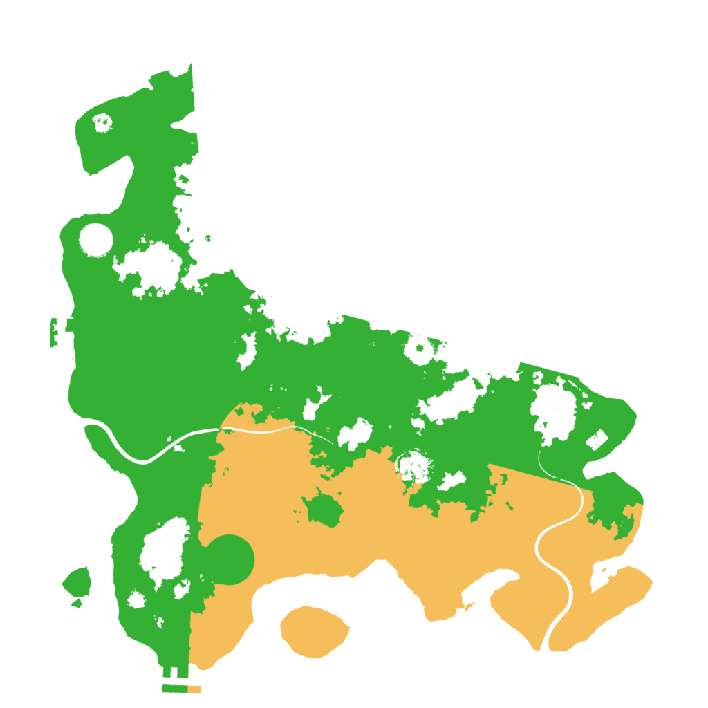 Biome Rust Map: Procedural Map, Size: 3700, Seed: 159533862