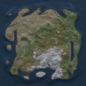 Thumbnail Rust Map: Procedural Map, Size: 3700, Seed: 1510305052, 16 Monuments