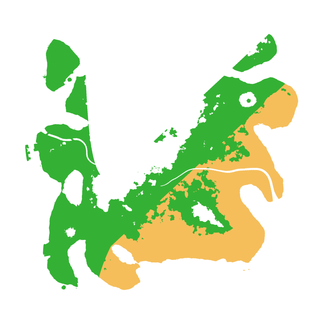 Biome Rust Map: Procedural Map, Size: 3000, Seed: 266209516