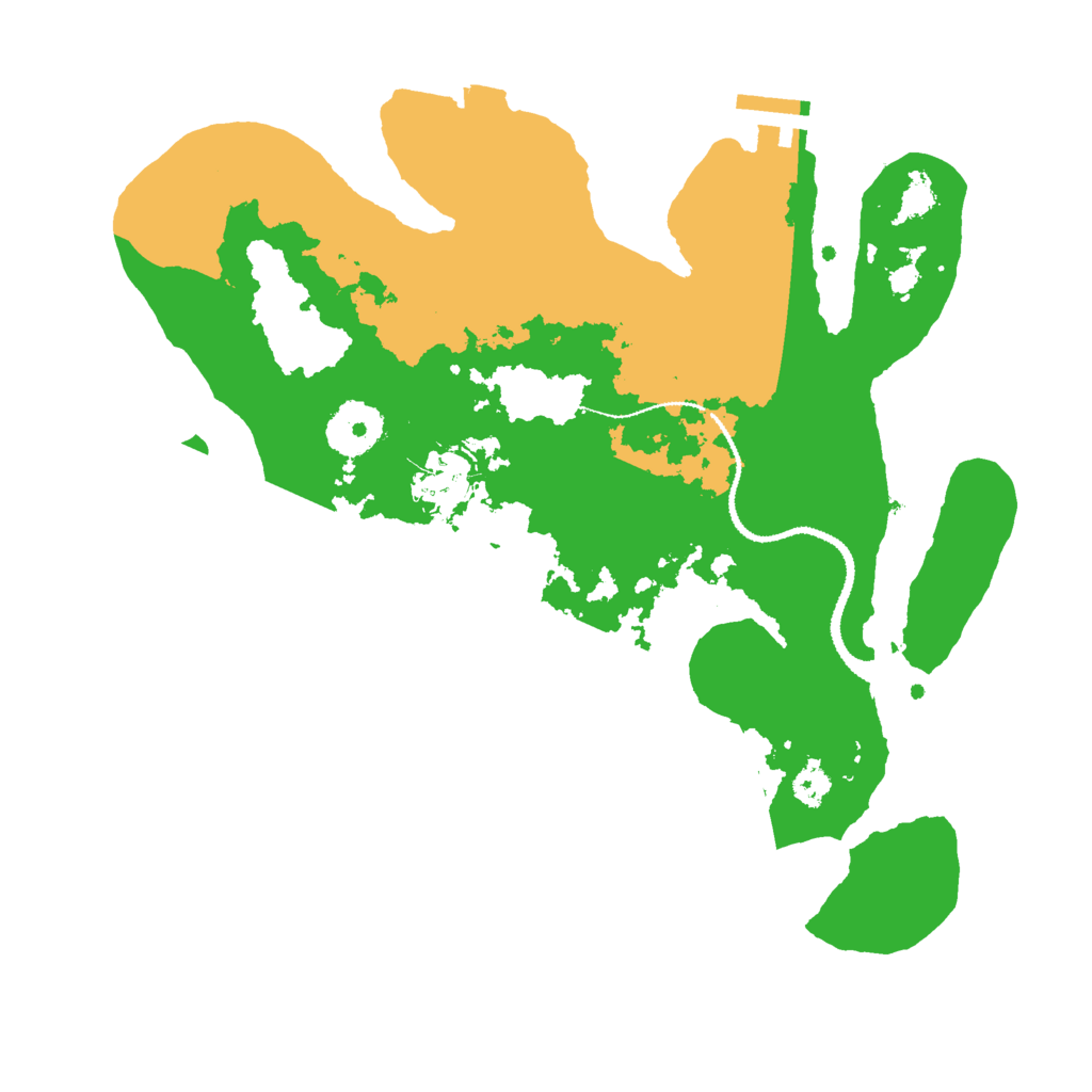 Biome Rust Map: Procedural Map, Size: 3000, Seed: 109235705