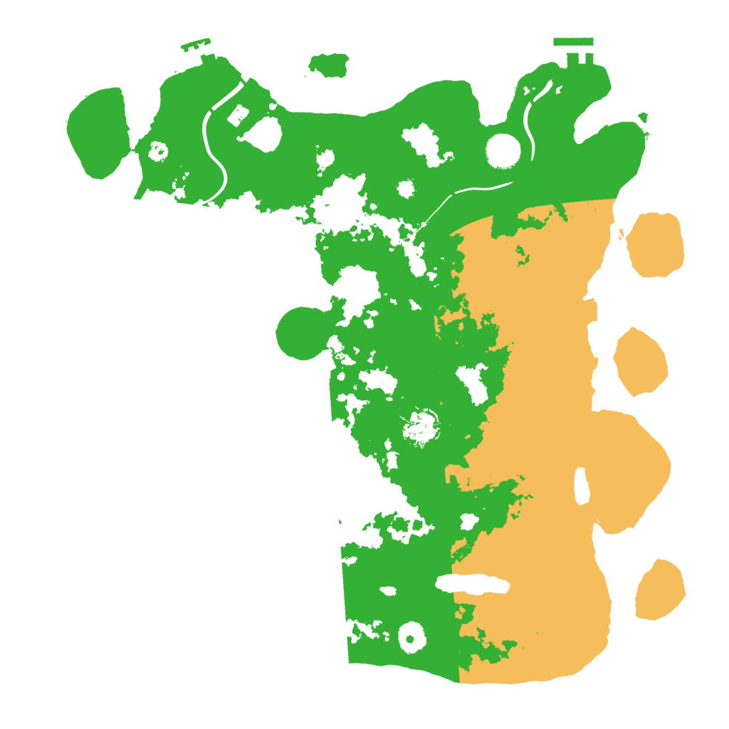 Biome Rust Map: Procedural Map, Size: 3700, Seed: 295779526