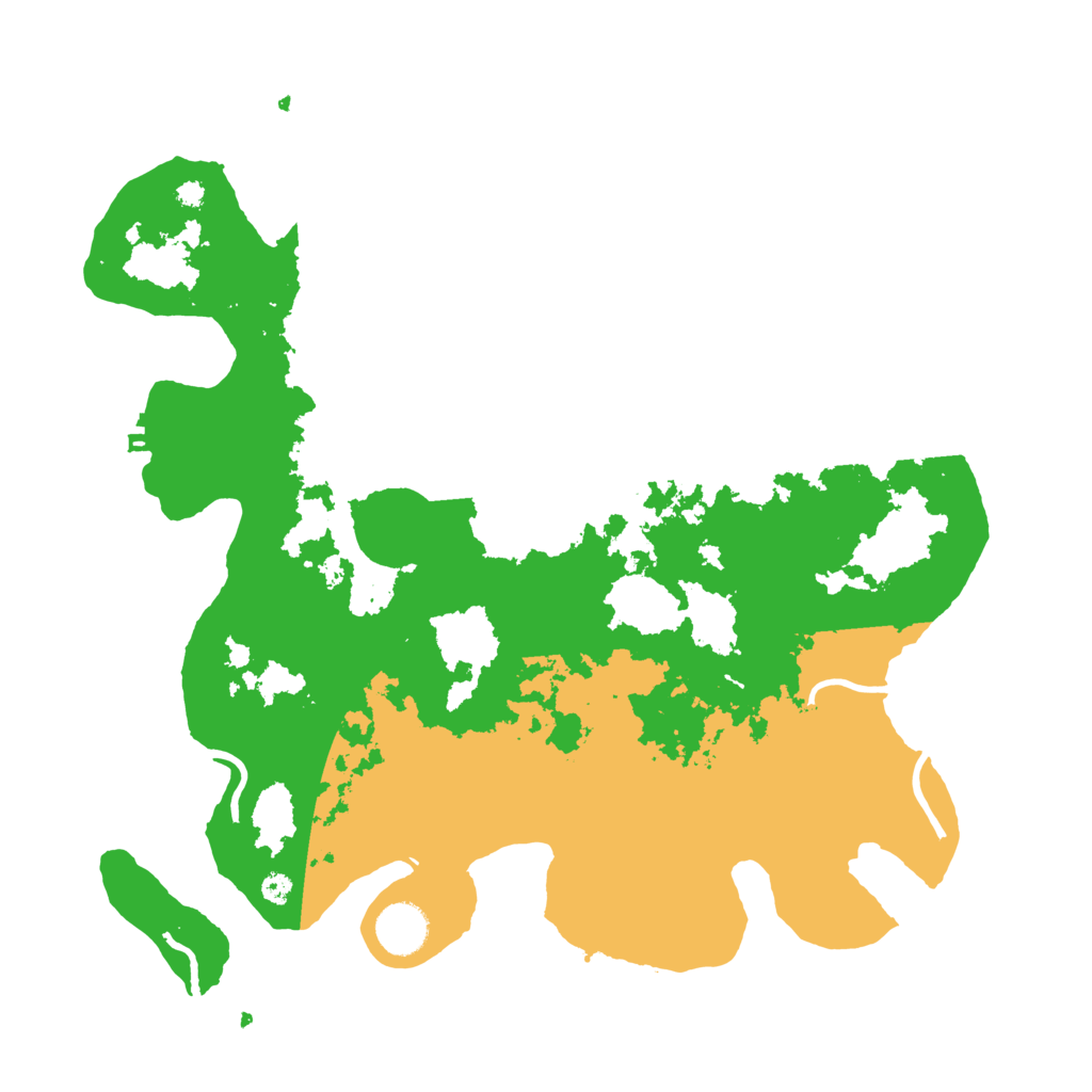 Biome Rust Map: Procedural Map, Size: 3700, Seed: 5897