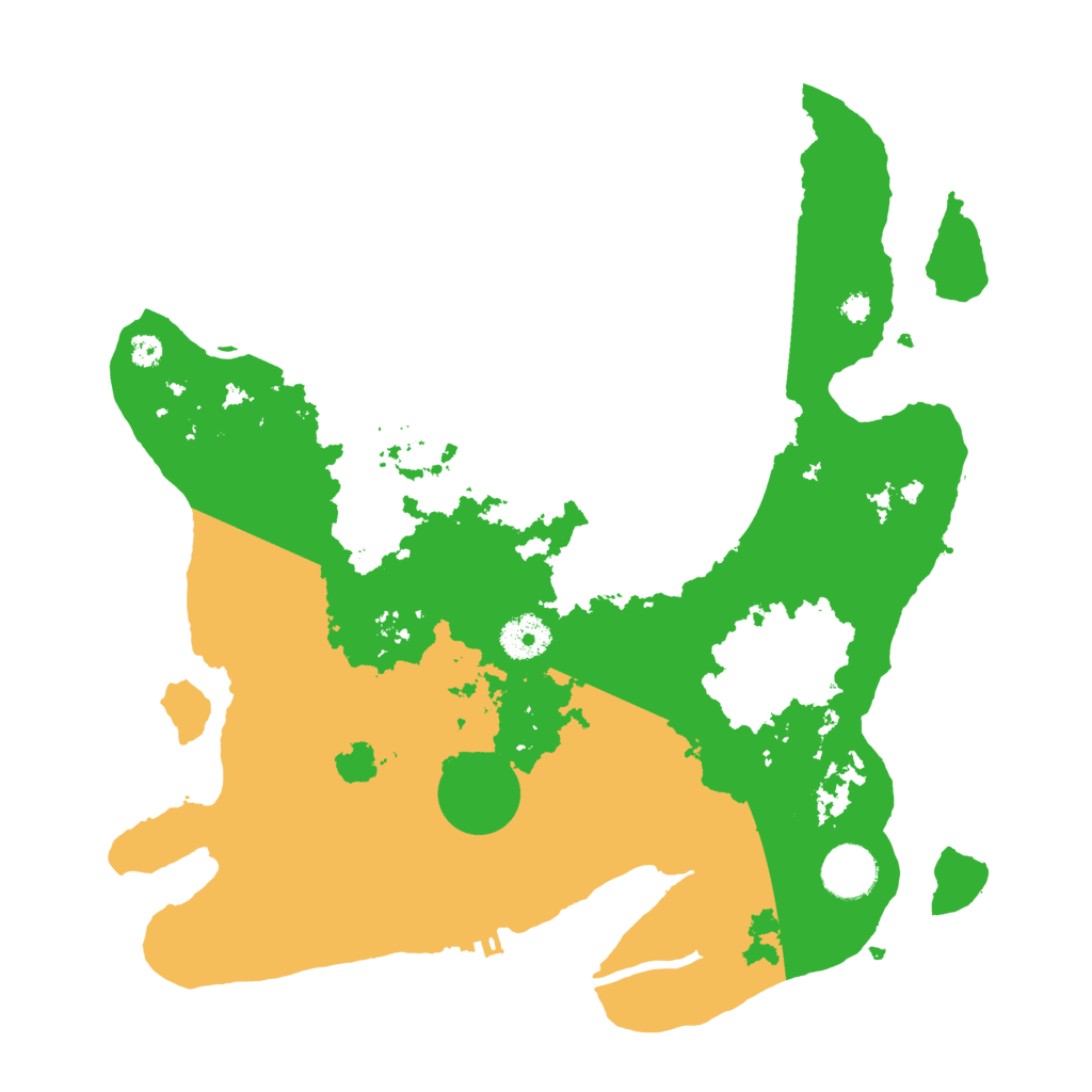 Biome Rust Map: Procedural Map, Size: 3500, Seed: 64323