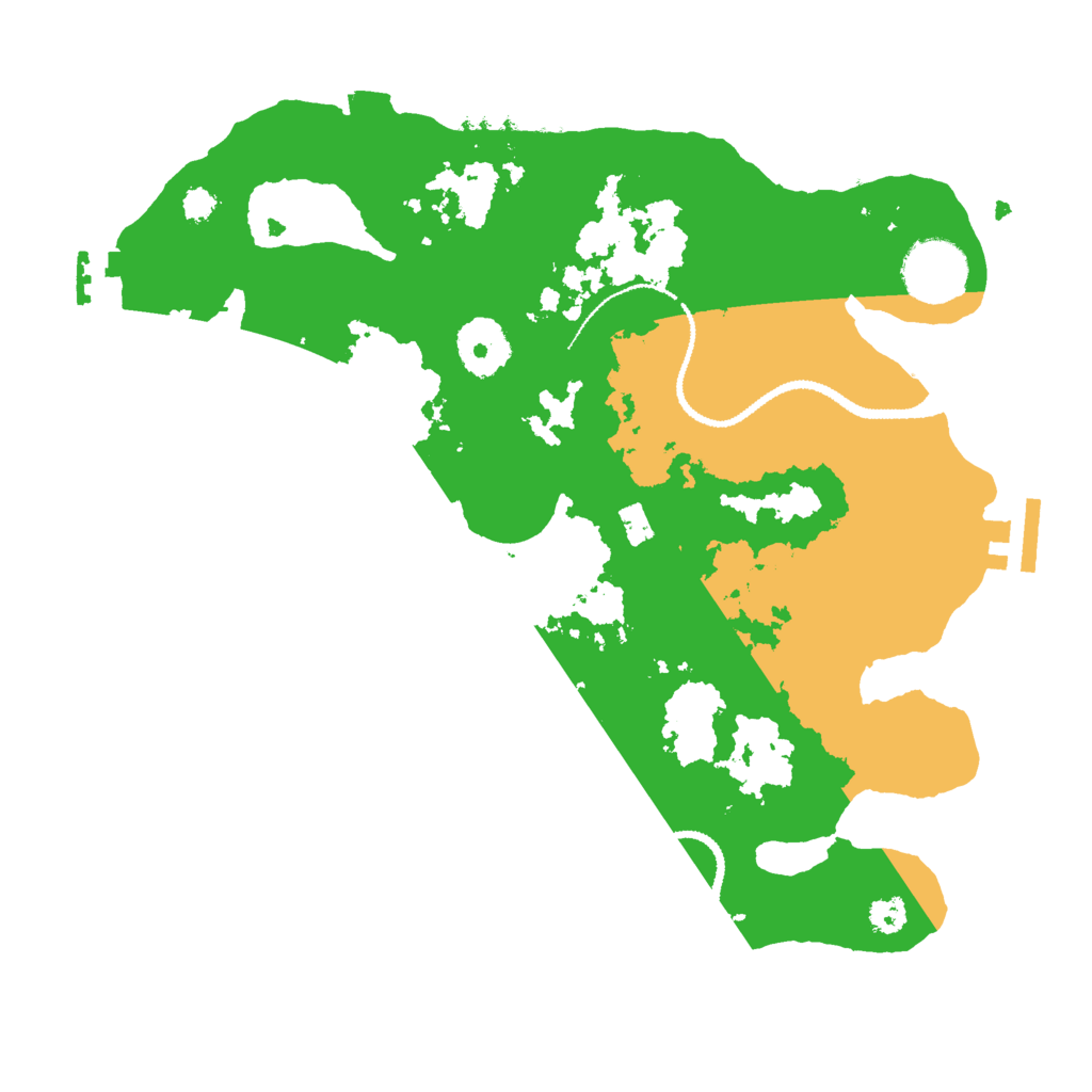 Biome Rust Map: Procedural Map, Size: 3000, Seed: 20527652