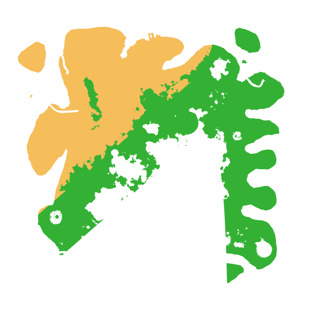 Biome Rust Map: Procedural Map, Size: 3500, Seed: 398016715