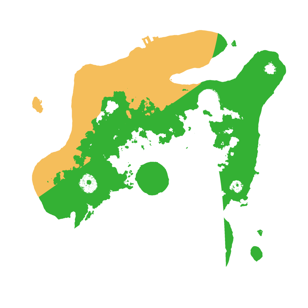 Biome Rust Map: Procedural Map, Size: 2600, Seed: 92961