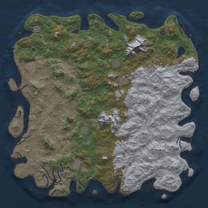 Thumbnail Rust Map: Procedural Map, Size: 6000, Seed: 512311123, 20 Monuments