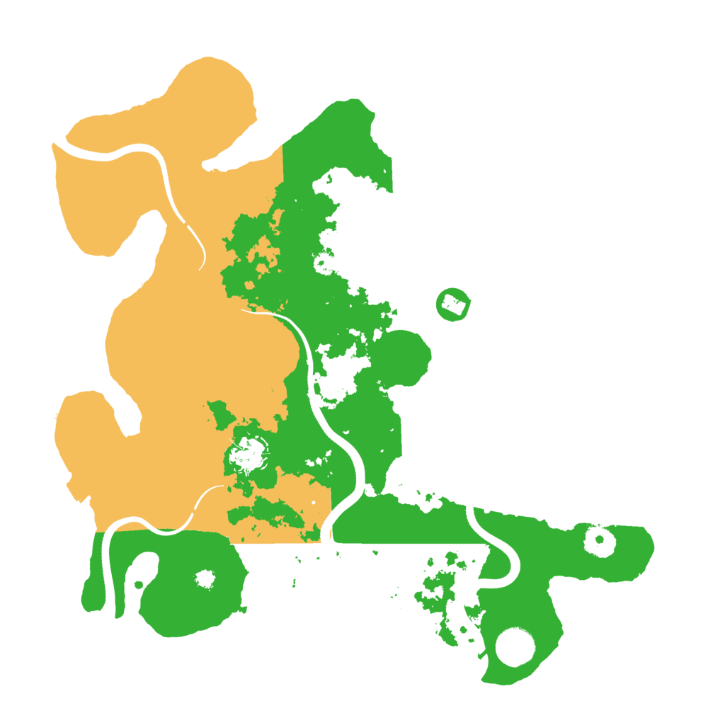 Biome Rust Map: Procedural Map, Size: 3500, Seed: 120872044