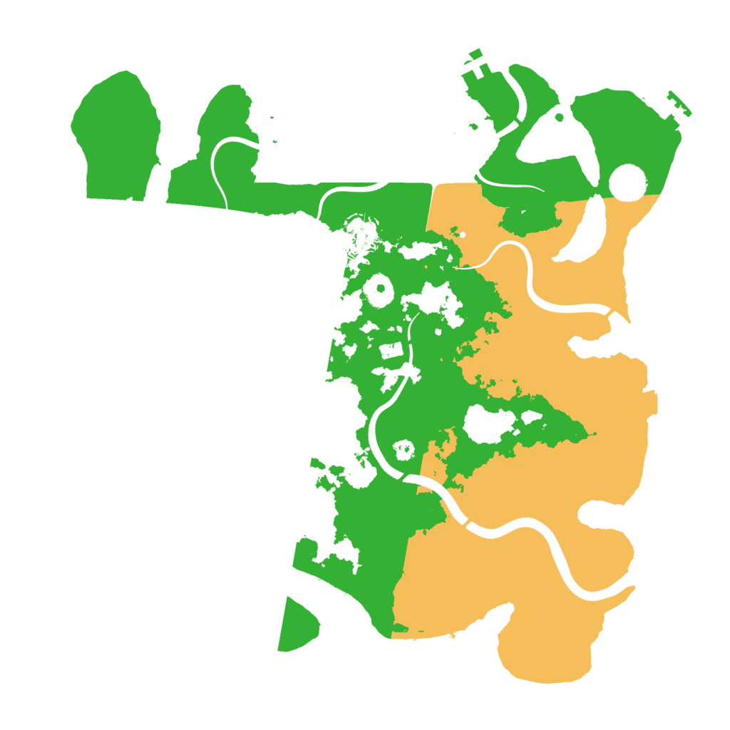 Biome Rust Map: Procedural Map, Size: 3500, Seed: 46546456