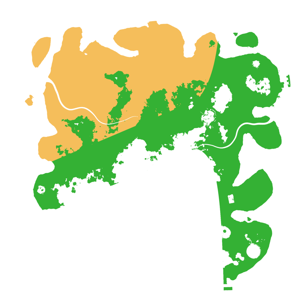 Biome Rust Map: Procedural Map, Size: 3800, Seed: 369712854