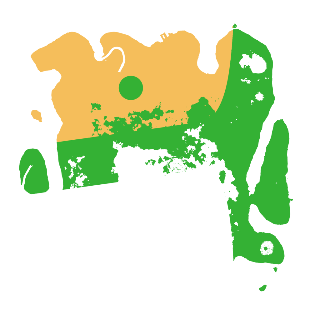 Biome Rust Map: Procedural Map, Size: 3500, Seed: 146375638