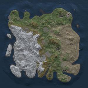 Thumbnail Rust Map: Procedural Map, Size: 3800, Seed: 25412423, 19 Monuments