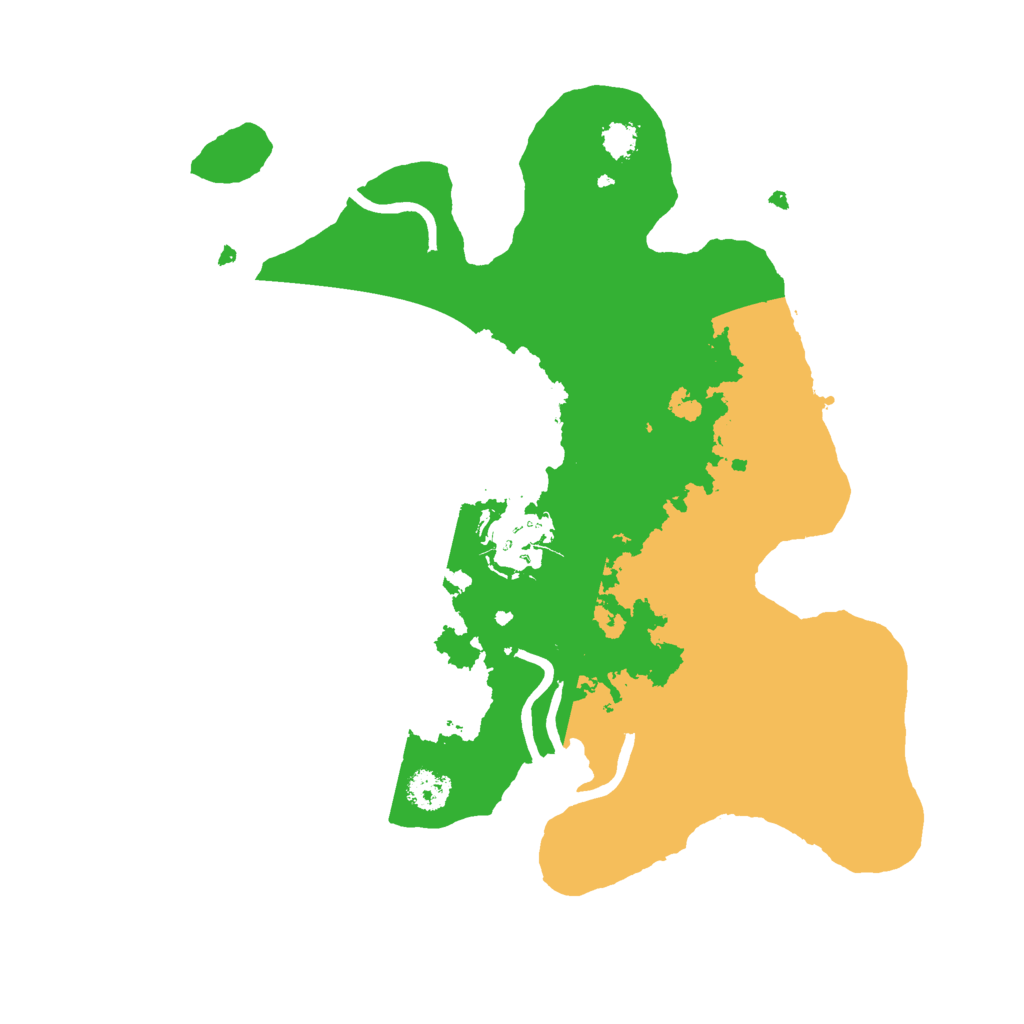 Biome Rust Map: Procedural Map, Size: 2600, Seed: 3567798