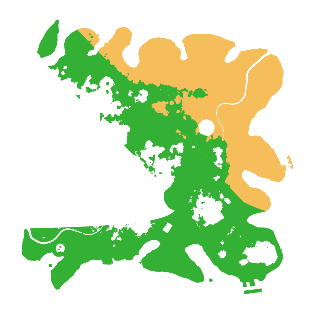 Biome Rust Map: Procedural Map, Size: 3500, Seed: 712425697