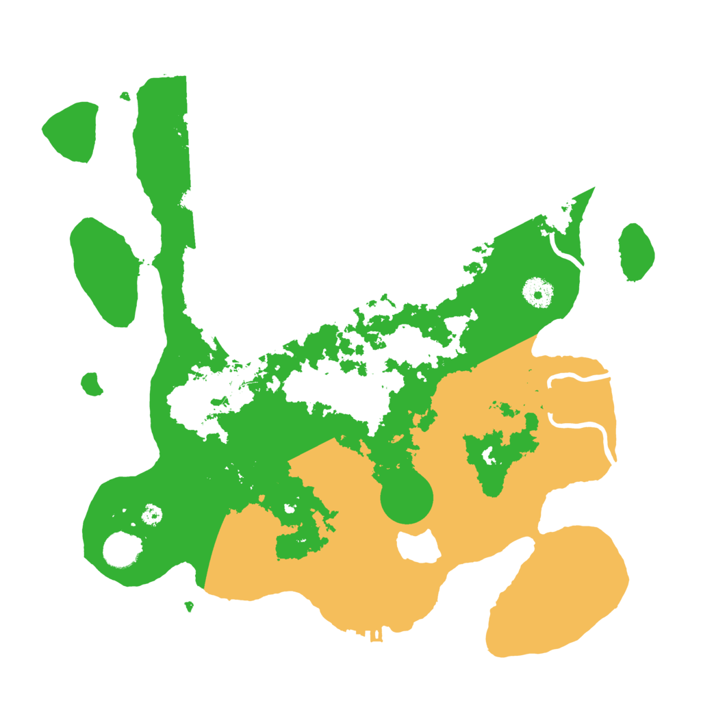 Biome Rust Map: Procedural Map, Size: 3500, Seed: 11123333