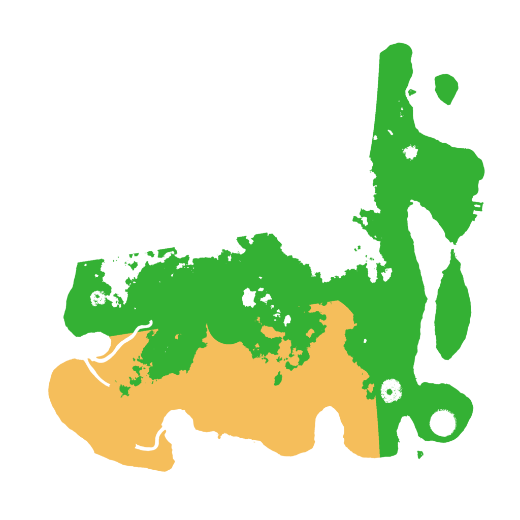 Biome Rust Map: Procedural Map, Size: 3500, Seed: 531194650