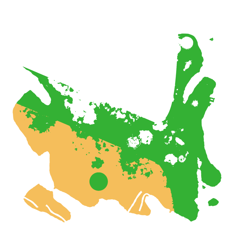 Biome Rust Map: Procedural Map, Size: 3500, Seed: 5452081