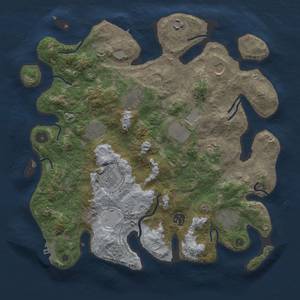 Thumbnail Rust Map: Procedural Map, Size: 3700, Seed: 1617744515, 17 Monuments