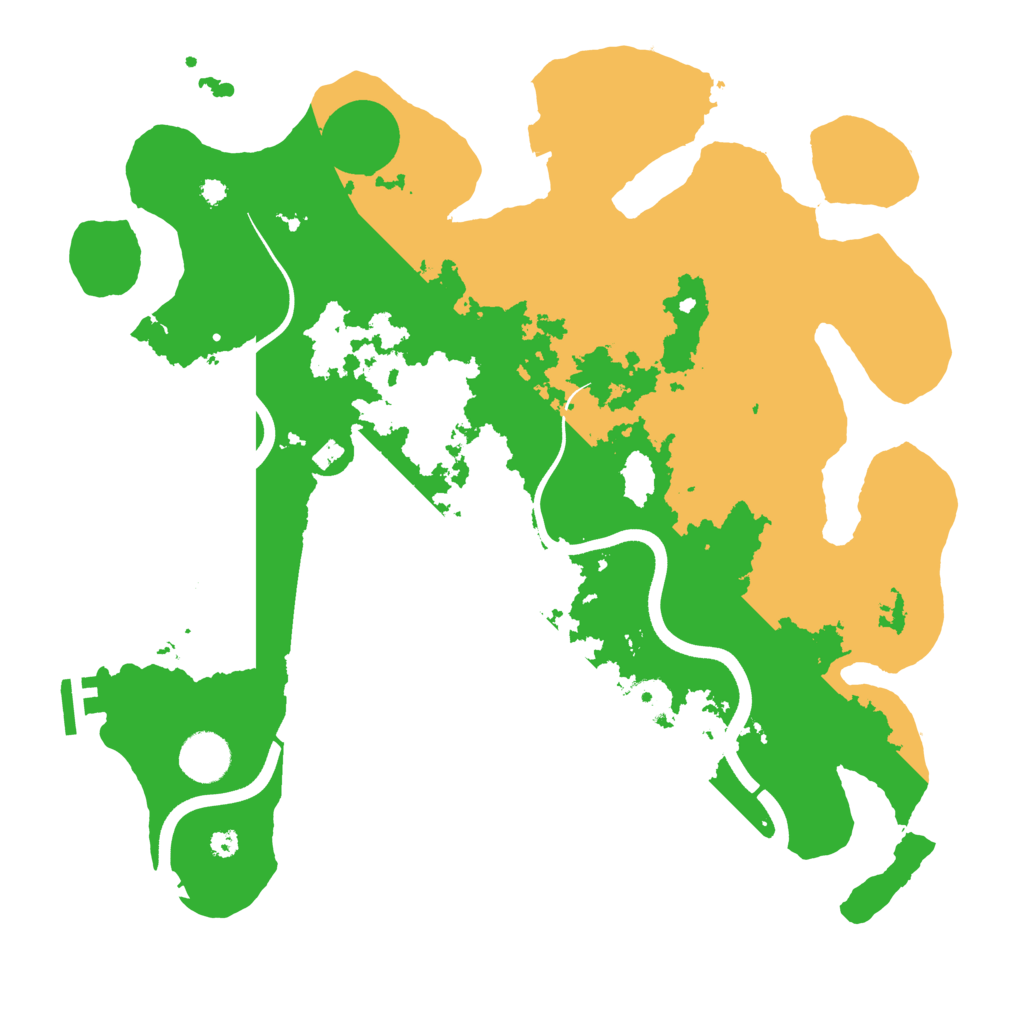 Biome Rust Map: Procedural Map, Size: 3700, Seed: 1617744515