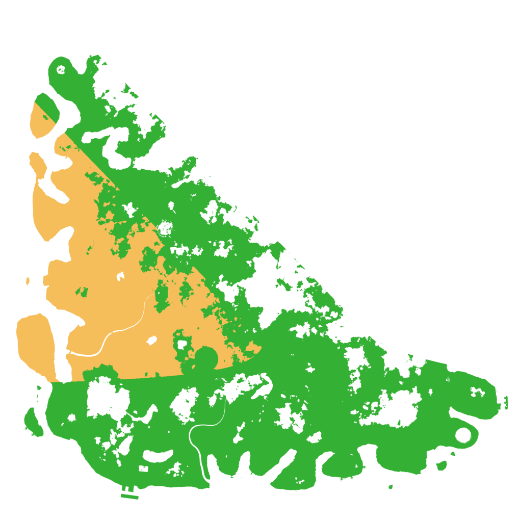 Biome Rust Map: Procedural Map, Size: 6000, Seed: 1301