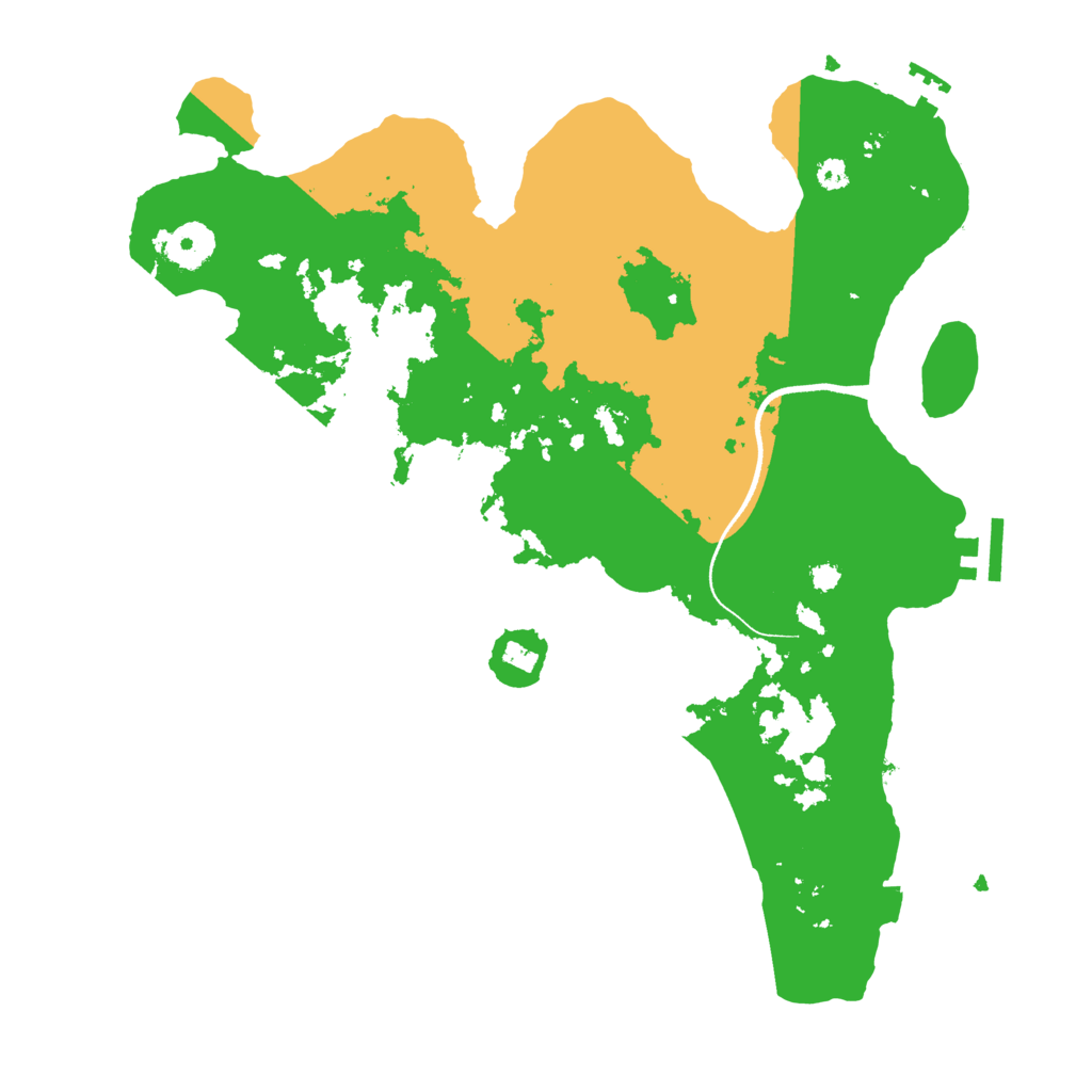 Biome Rust Map: Procedural Map, Size: 3500, Seed: 1072138244